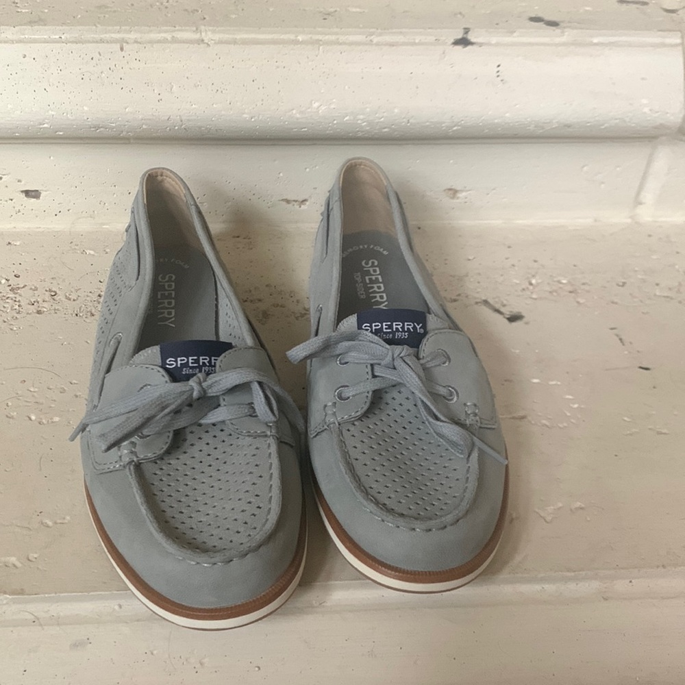 grey Sperry Top-Sider